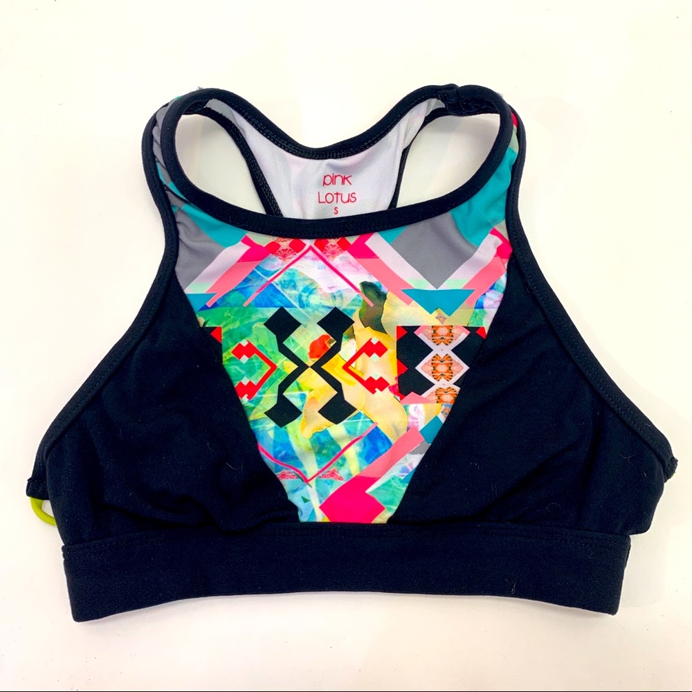 Pink Lotus Sports Bra Size Small